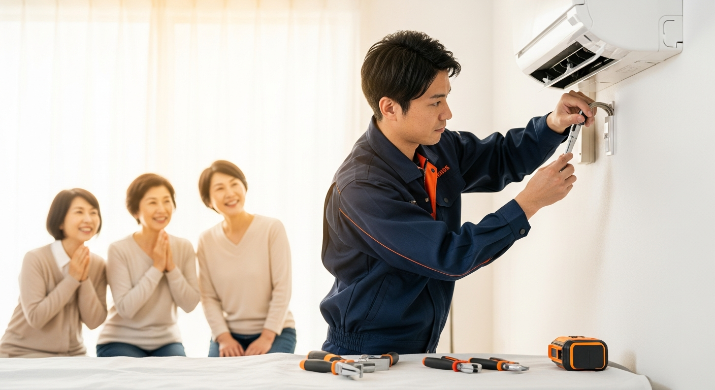 マンションへのエアコン取付工事の注意点【2026年版】管理組合ルールも解説